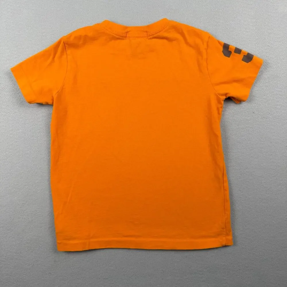 Polo Ralph Lauren Orange Graphic Tee Boys Size 5